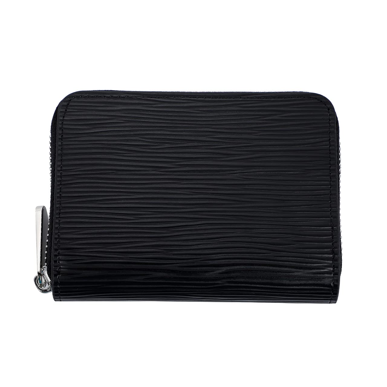 

Короткий кошелек, круглый кошелек на молнии, натуральная кожа, унисекс, черный [ZIYMU] w2-002bk