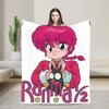 Couverture Anime Ranma 1/2 Polaire Imprimée Respirante Légère Jeté de Lit Quilt d'Extérieur