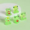 5pcs/set 3D Luminous Resin Frog Prince Cute Figurine Micro Landscape Creative Desktop Car DecorationDIYOrnaments