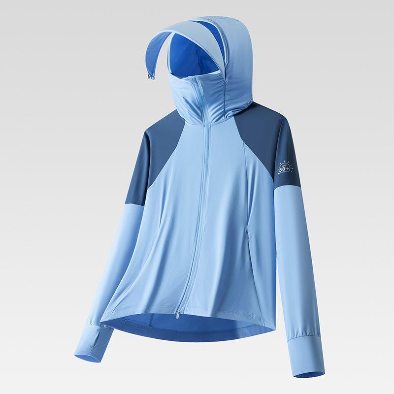 Unisex Lightweight Quick-Drying Sun Protection Hooded Outdoor Jacket 3XL
