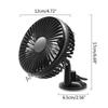X7JF USB Car Fan Windshield Desk Fan 360 Rotating 3 Wind Speed Adjustable Car Cooler