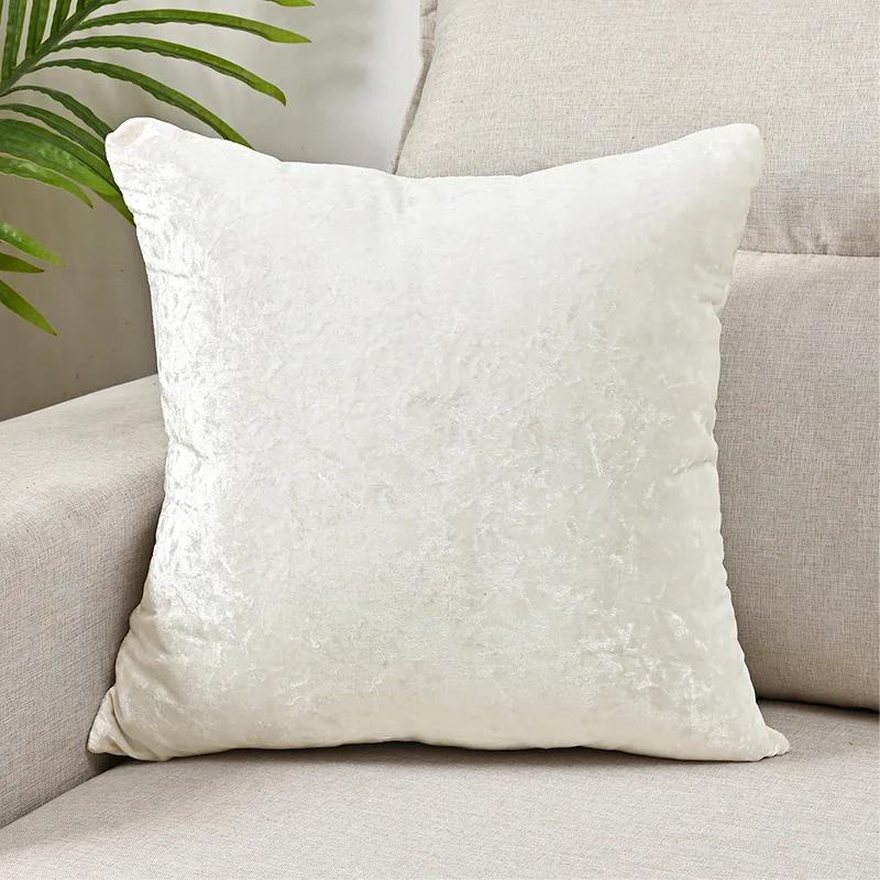 Ice Velvet Cushion Cover Pillowcase Soft Comfortable Decorative Cushions Cover for Sofa Nordic 30X50 45X45 50X50CM