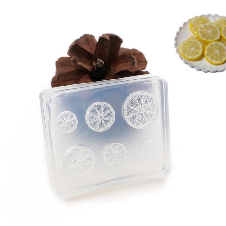 Creative Epoxy Resin Mould Lemon Slices Shape Silicone Mold for DIY Resin Crafts