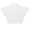 Women's Short Sleeve Button Front Crop Shirt Lightweight Semi Sheer Fabric Slim Fit Casual Summer Top