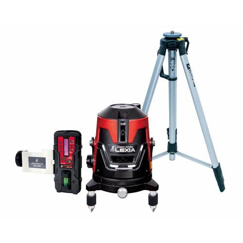 Shinwa Sokutei LASER ROBO LEXIA 21P Laser Level, Red, with Receiver and Tripod Set, 70942