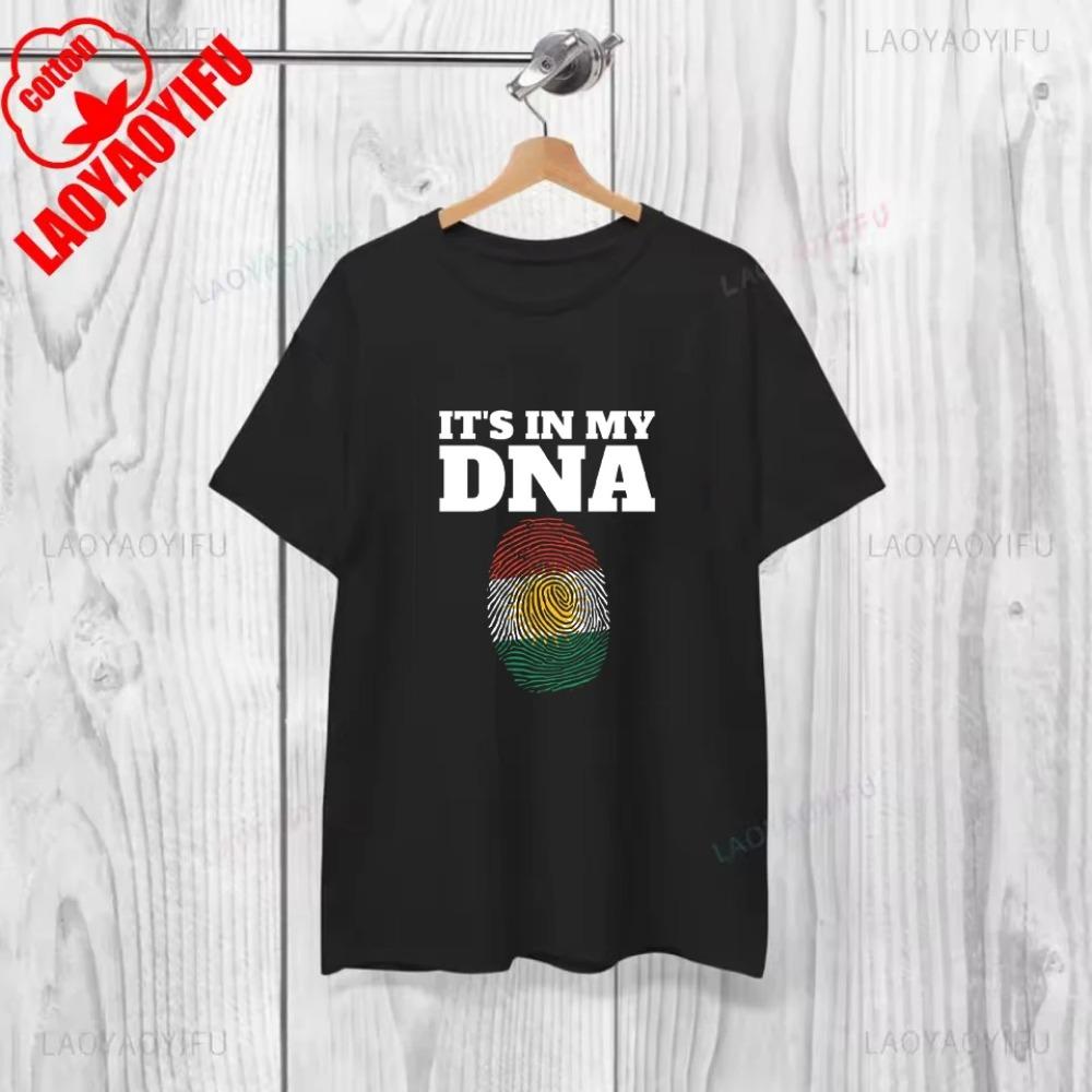 Vintage Kurdistan Kurdish Cotton Tshirt Graphic Street Clothing Short Sleeve Crewneck Summer Style Clothing Y2K Clothing