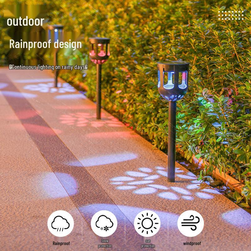 Solar Ground Stake Lights - Waterproof Outdoor Lawn and Garden Decor