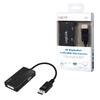 LogiLink DisplayPort DP/M To HDMI+DVI+VGA Adapter, 4K/30 Hz, Black, 0.1 M
