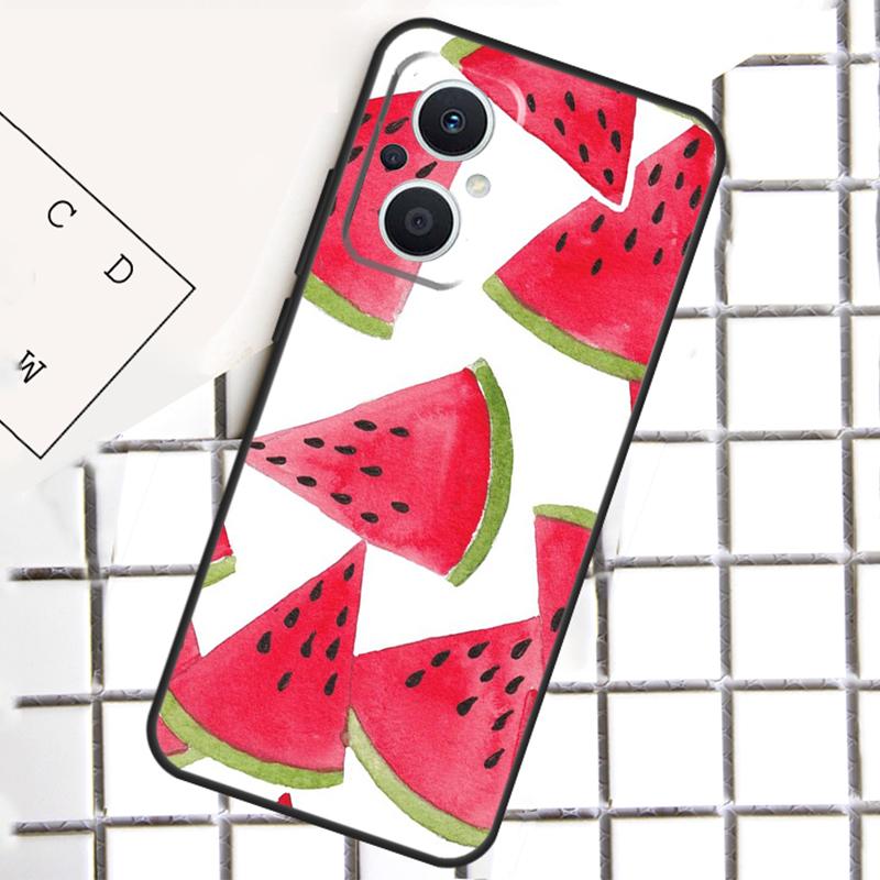 Cute Summer Fruit Watermelon For OPPO Reno 8 7 Lite 8T 10 11 12 13 14 Pro 11F 12F 13F 14F OPPO Find X9 X8 X5 X6 Pro Case