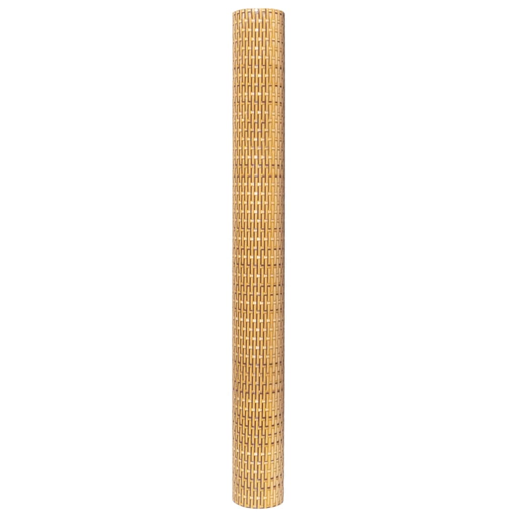 Vidaxl Parawan Balkonowy, Jasnobrązowy, 600X80 Cm, Polirattan