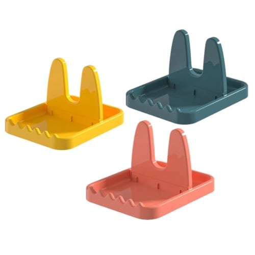 Roisin Foldable Pot Lid Spoon Rack Pan Cover Shelf Dish Storage Rack Kitchen Organizer 3 Pieces