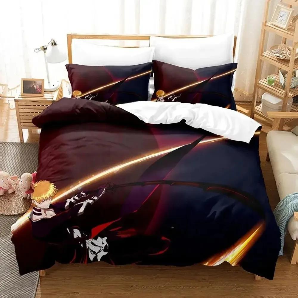 2024 Bleach Comfortable Duvet Quilt Cover Pillowcase Bedding Set Children Bedroom Decoration Home Textile