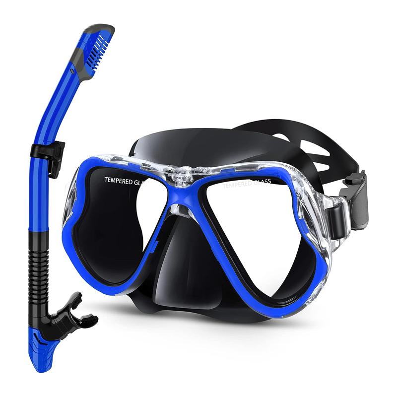 Snorkel Face Mask Scuba Diving Equipment Professional Silicone Diving Mask Set Anti Fog Dive Mask