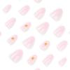 24PC 3D Artificial Nail Plastic Reusable Press On Nail Floral Design Comfortable Nail Stickers For Everyday Fashion Styles