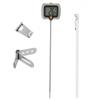 -50℃ To 300℃ Food Thermometer with Pot Clip 180° Rotating Digital Display High Accuracy Temperature Gauge with 25cm Long Probe 2