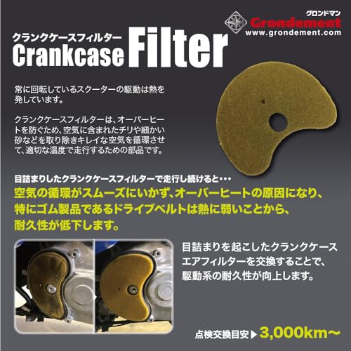 GRONDEMENT Grondman Crankcase Air Filter Address V125 AR-3003