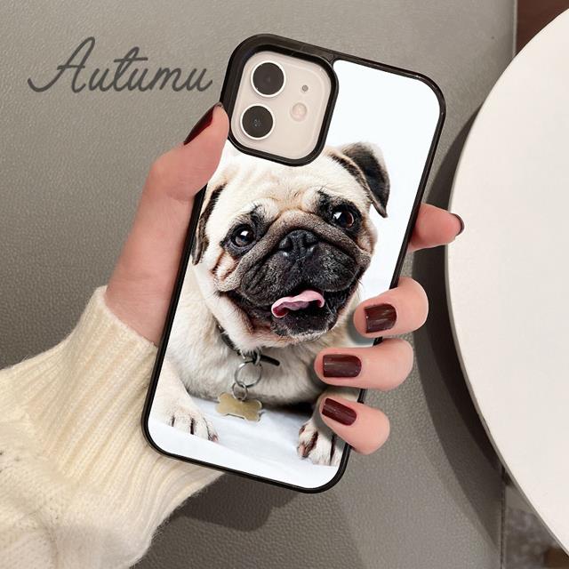 

CUTE PUPPY PUG DOG MOPS Phone Case for iPhone 17 Air 15 16 11 12 13 14 Pro Max Plus coque Fundas Shell iPhone 13