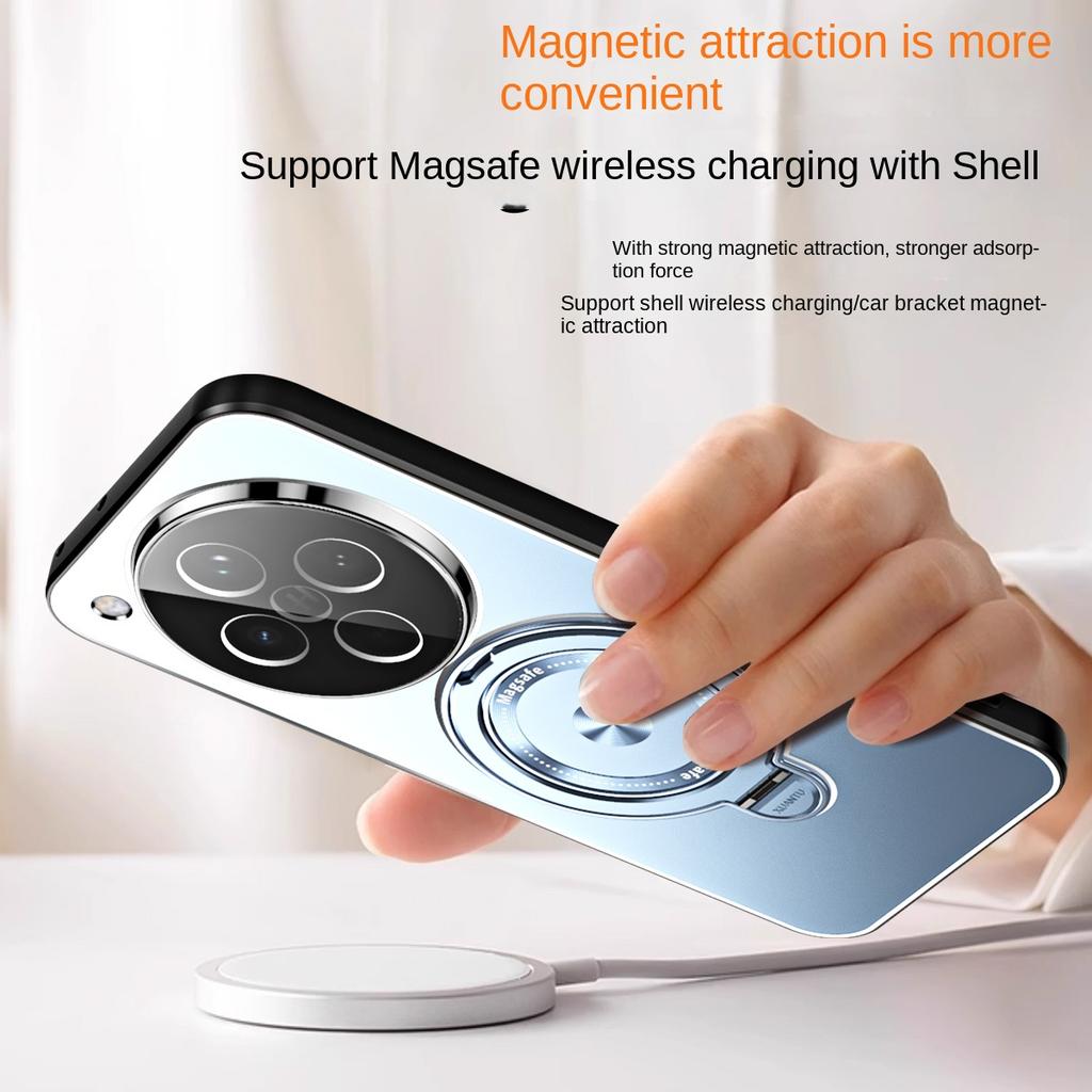For OPPO Find X8 Pro Case Hard Matte With Ring Magnetic MagSafe Protective Back Cover Case For OPPO Find X8 X8Pro Phone Shell