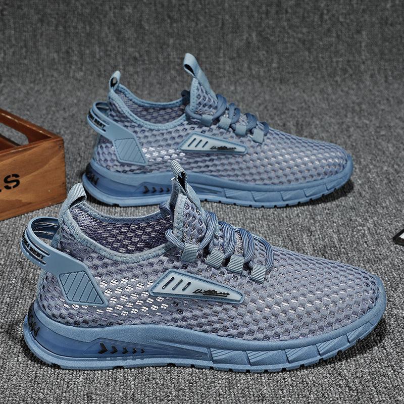 Foreign Trade 2025 New Summer Mesh Large Mesh Hollow Breathable Men's Shoes Sports Versatile Casual Running Shoes Men