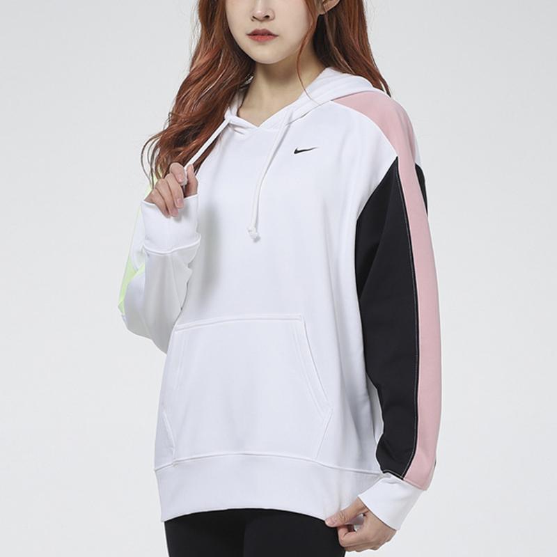Nike Colorblock Pullover Hoodie Damen Hoodies Weiß DA0472-100