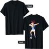 Dabbing Fußballmädchen Uruguay Trikot Uruguayische Fußballfans T-Shirt