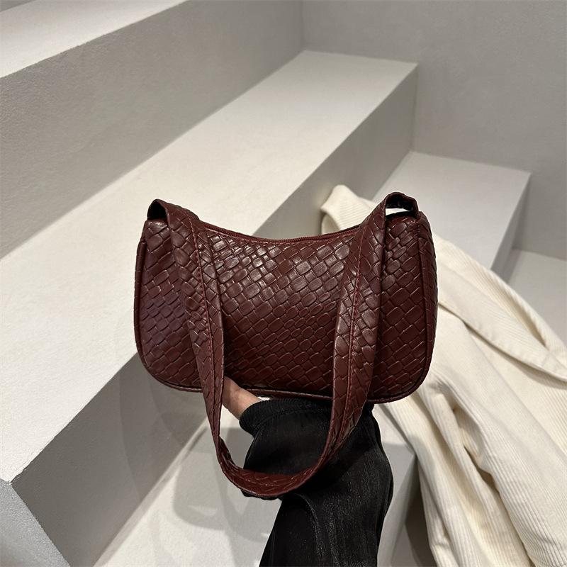 Spring and Summer New Korean Style Fashionable Shoulder Bag for Women Versatile Ins Underarm Bag Solid Color Square Bag for Women