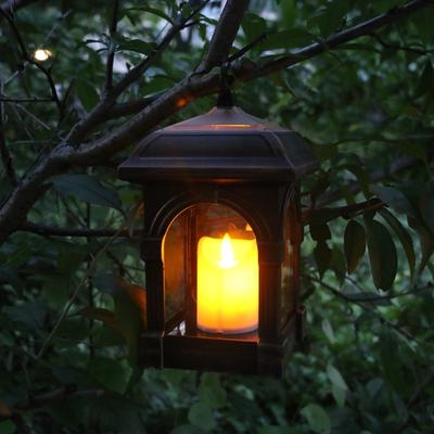 Solar Garden Light LED Solar Candle Lantern Courtyard Light Outdoor Garden Solar Light Hanging Solar Lamp Decorative Lights