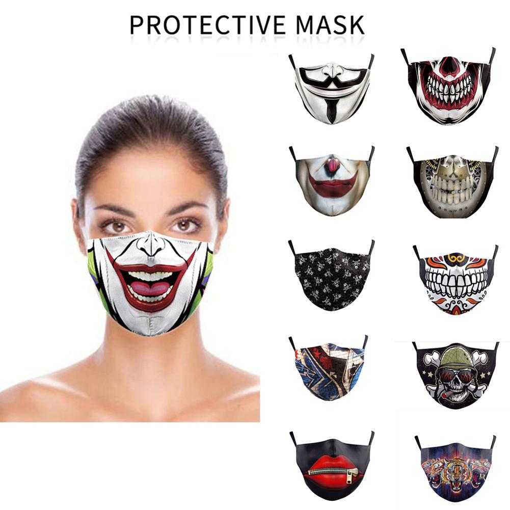 1Pcs  Digital  Printing  Protective  Mask  Dustproof  Pm2.5  Haze  Adult  Face  Mask  Bag