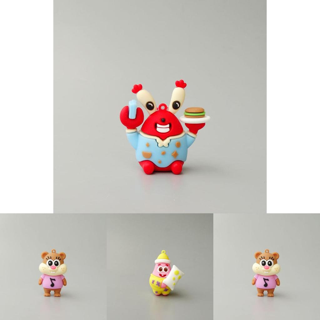 Spongebob Schwammkopf Herr. Krabs Actionfigur Modell Mit Schlüsselanhänger Für Heimdekor Liebhaber