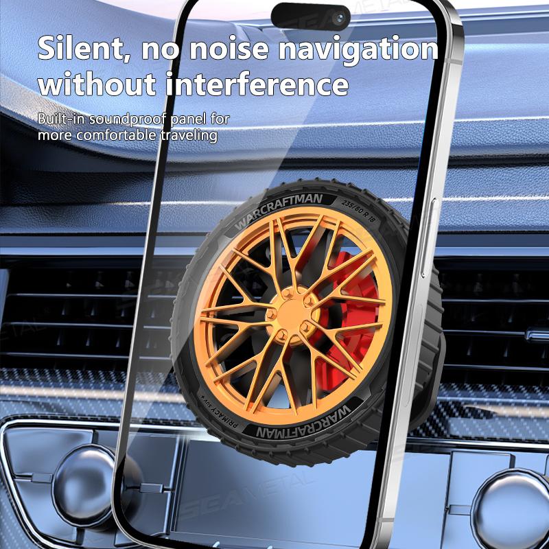 Магнитный автомобильный держатель для телефона на вентиляционную решетку — фото 5