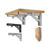 Space Saving Foldable Shelf Brackets Adjustable Wall Shelves Mounted Table Shelf Brackets for Home Office Garage