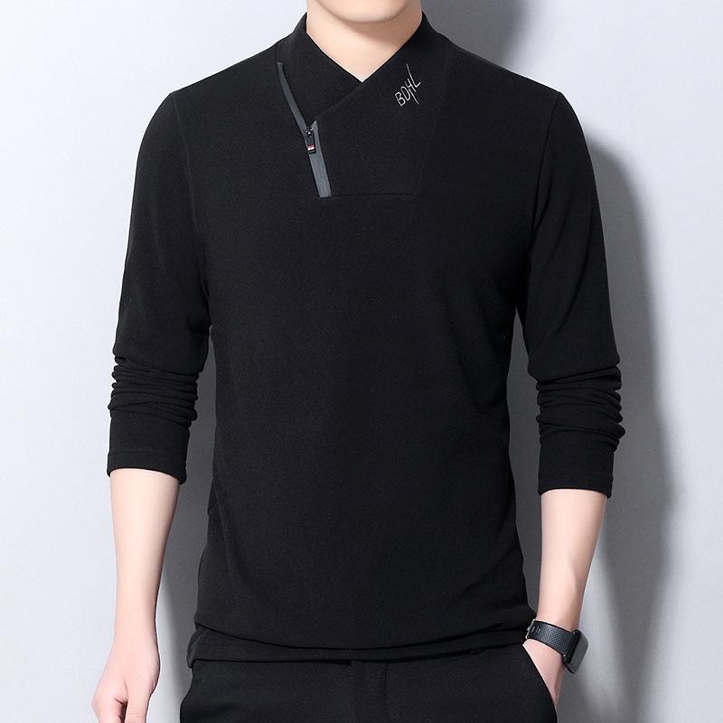 Зимняя мужская рубашка из двухстороннего утолщенного бархата с длинными рукавами — фото 5