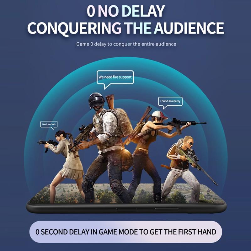 Drahtloses Bluetooth 5.2-Headset, Stereo-Sound, niedrige Latenz, Gaming-Bluetooth-Headset, Rauschunterdrückung, Mini-Ohrhörer-Kopfhörer mit Mikrofon