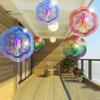 Weatherproof Wind Spinner Hexagon 3D Colorful Bird Reflector Highly Reflective Indoor Outdoor Hexagonal Garden Yard Farm Hanging Chime Deterrent