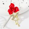 1Pc Retro Elegant Rose Brooch Creative Exquisite Pin Romantic Luxury Jewelry Accessories Clothing Decoration Party Gift Trend