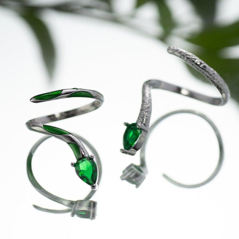 Fashion Snake Niche Design High-End Joint Ring Lady's 1PC Open Ring And Light Luxury