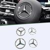 C200 E200 Nowy 2025 Dla Mercedes Benz ABS 3D Gwiazda Logo Puste Odznaka Naklejka Środek Kierownicy Samochodu Emblemat Dla Mercedes Benz AM