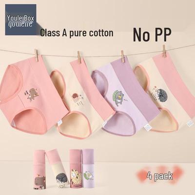 Sous-vêtements Antibactériens en Coton Taille Haute pour Filles - Confortables, Entrejambe Non Pincant, pour Petites et Grandes Filles