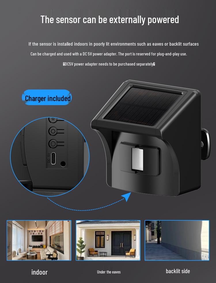 Wireless Outdoor Driveway Alarm - Waterproof Induction Doorbell Alert System