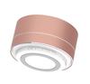 Reflective LED Light Metal Round Shape Bluetooth Speaker A10 Pink