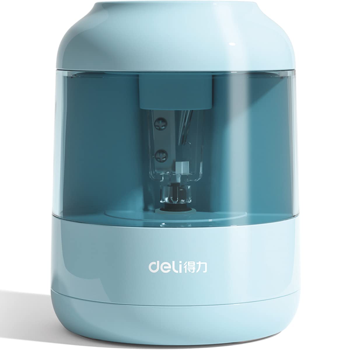 

DELI Electric Pencil 5000 AA Clear Kids Gift 5000 Sharpener, Cuts, 3-5S High-Speed Cutting, Long-Life Battery, Large-Capacity Box, (Blue, Cuts) синий