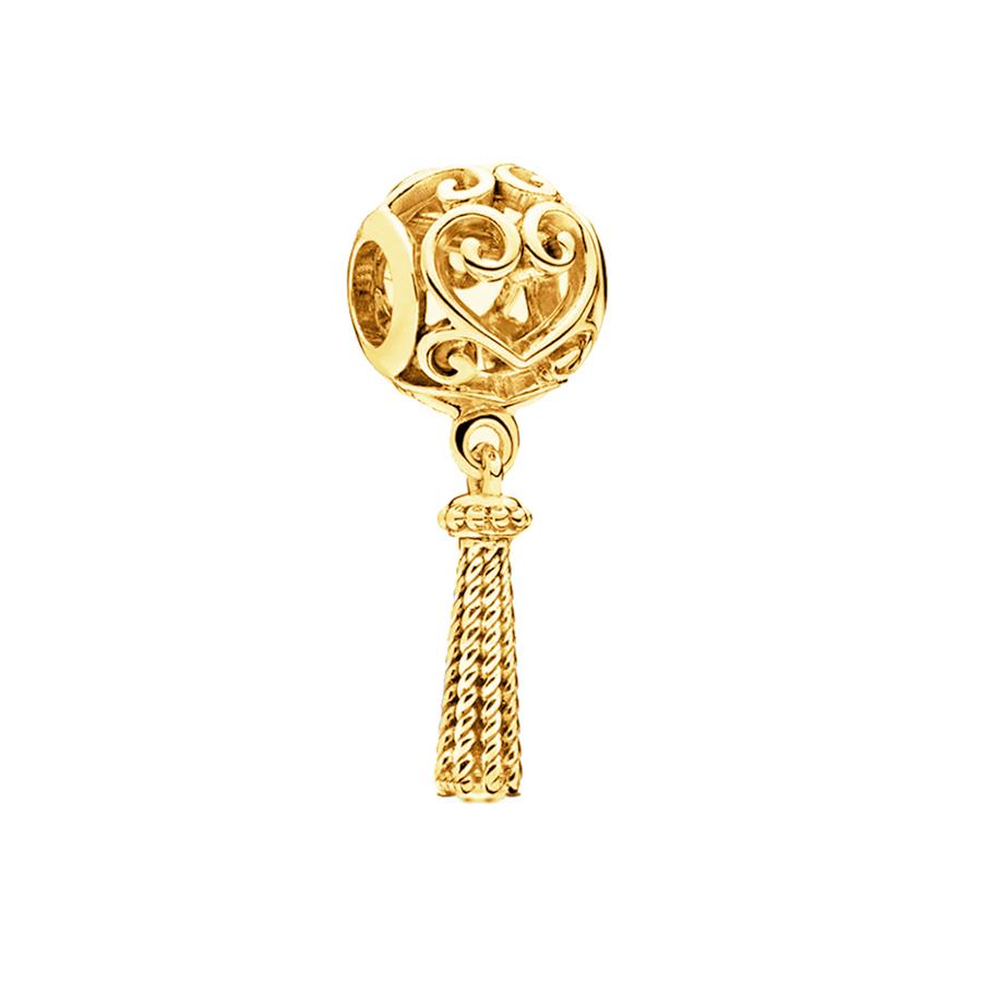 Sparking Gold Animal Heart Clip Charm Beads Dangle Fit Original Snake Bracelet Necklace Beads For Diy Jewelry Women Gift