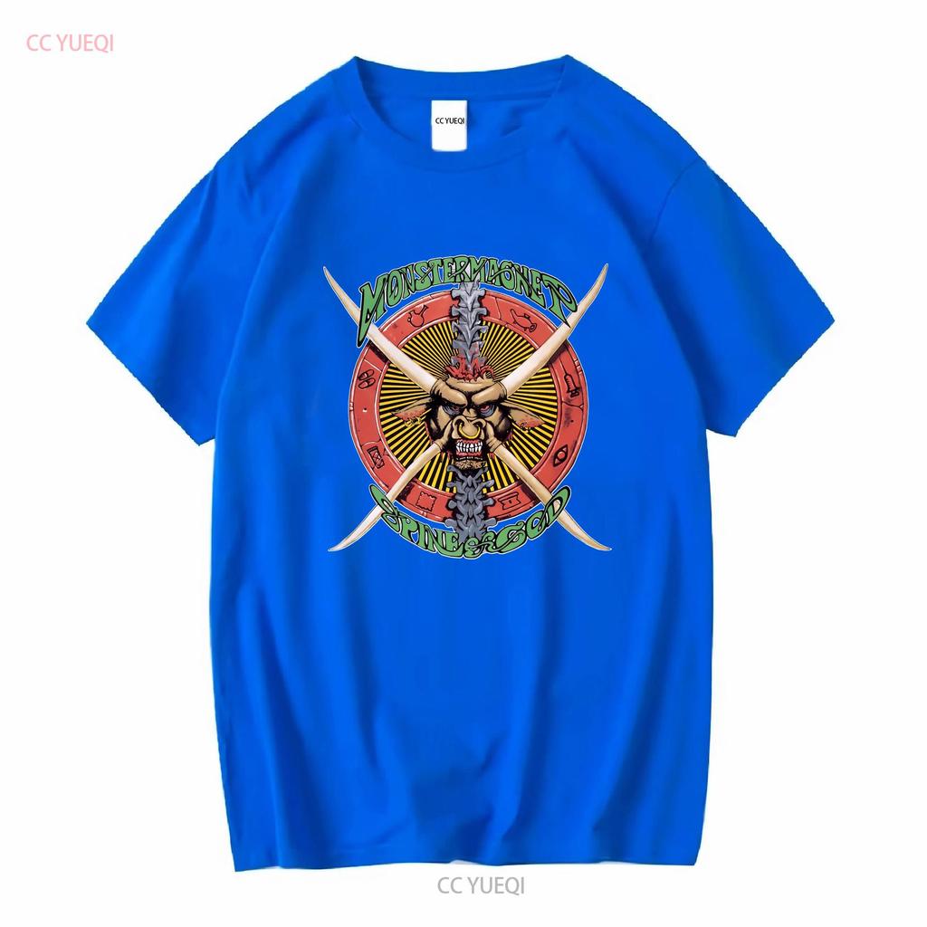 Nuova Maglietta Classica Monster Magnet Spine Of God Band Rock Americana Taglia S 2xl Lavata Vintage Casual Streetwear Unisex Versatile