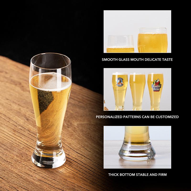 430ml/555ml Crystal Beer Glass Personality Craft Beer Mug Drink Ware Home Bar Supplies Personalized Logo Can Be Customized