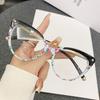 Cat Eye Full-Frame Prescription Glasses for Women with Anti-Blue Light Hand Made Reading Glasses Myopia Eyeglasses