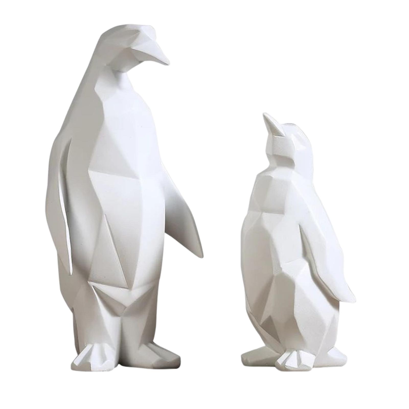 

Penguin Sculpture, Collection Ornament Art Figurine Craft Creative Animal Statue Small