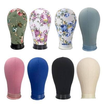 Adjustable Wig Holder Mannequin Head With Slip Proof PU Base For Professional Hairdressing Training