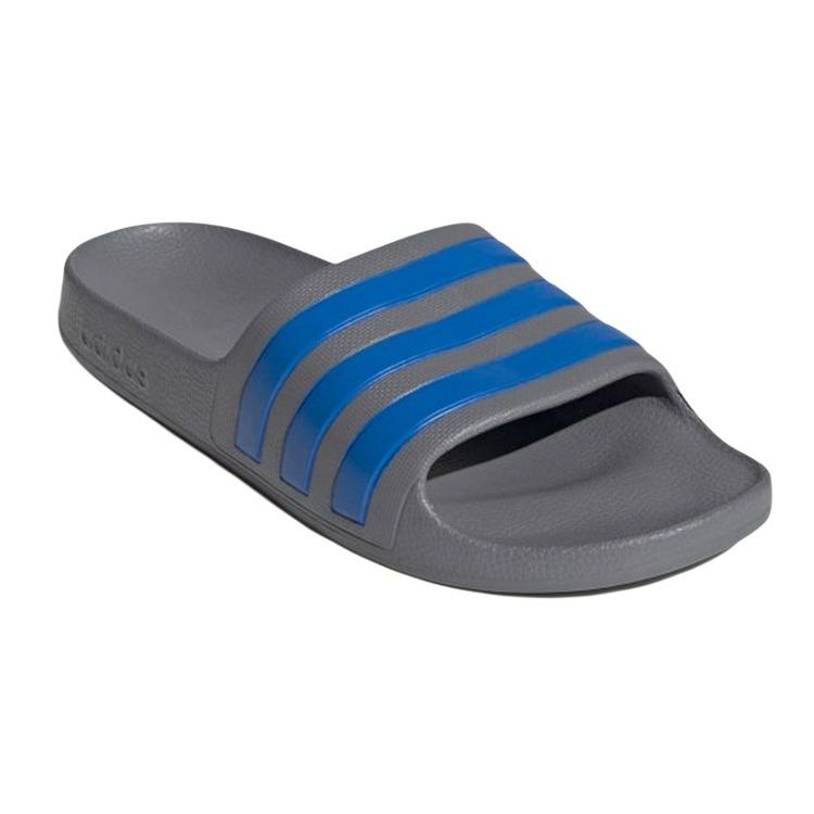 adidas Adilette Aqua Comfortable Casual Low-Top Kids Slippers Kids Slippers Gray Blue EF1751