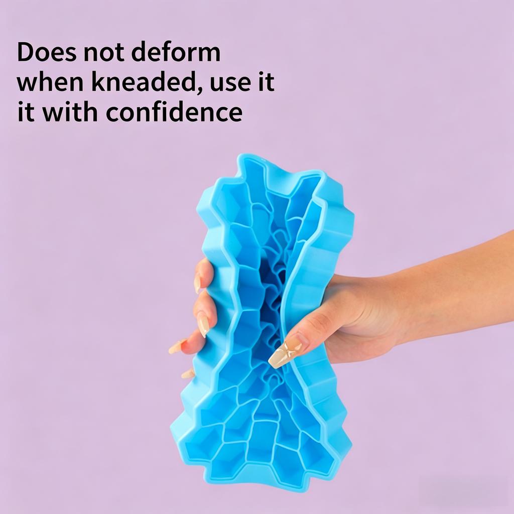 Silicone Honeycomb Ice Tray With Lid, Easy-Release Flexible Ice Mold, 37 Hexagonal Ice Maker, Suitable For Whiskey, Cocktails, Refrigerator Freezing