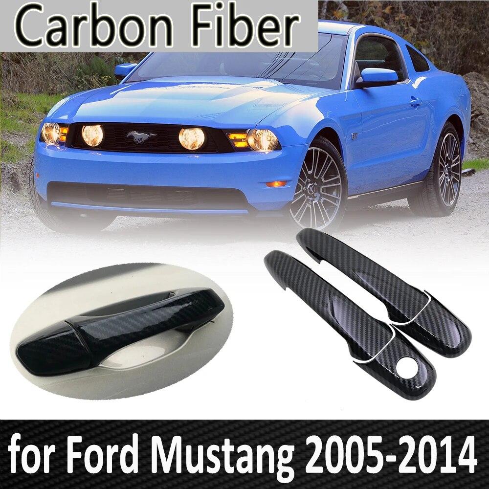 

Углеродное волокно для Ford Mustang Shelby GT GT500 2005 ~ 2014 2009 2010 2011 2012 2013 Крышка дверной ручки автомобиля Scricker автомобильные аксессуары